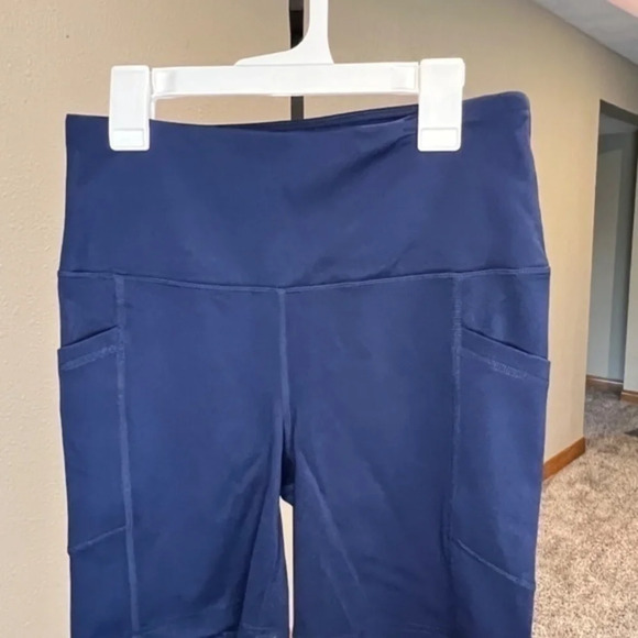 NWOT MEMBERS MARK HIGH RISE BIKE SHORT SIZE MEDIUM IN BLUE - Picture 5 of 6
